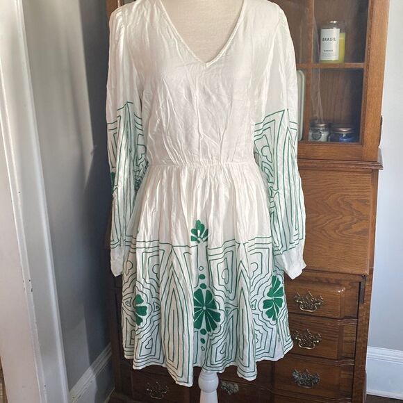 ANTHROPOLOGIE - Forever That Girl Embroidered Mini Dress - Picture 1 of 6